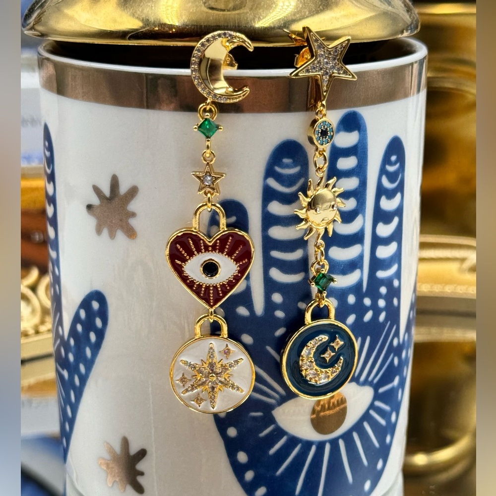 🆕 KATE SPADE 🧿 NWT Like Magic Liner Charm Earrings - Picture 12 of 16